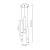 Lampa sufitowa wisząca natynkowa JOKER BLACK/CHROME 3xGU10 MLP8916 Milagro 3x GU10 50-90cm Spot oprawa oświetleniowa nowoczesna Industrialna Loft nawierzchniowa metal zwis czarny czarna chrom Inspiracje Premium