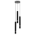 Lampa sufitowa wisząca natynkowa JOKER BLACK/CHROME 3xGU10 MLP8916 Milagro 3x GU10 50-90cm Spot oprawa oświetleniowa nowoczesna Industrialna Loft nawierzchniowa metal zwis czarny czarna chrom Inspiracje Premium