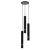 Lampa sufitowa wisząca natynkowa JOKER BLACK/GOLD 3xGU10 MLP8918 Milagro 3x GU10 50-90cm Spot oprawa oświetleniowa nowoczesna Industrialna Loft nawierzchniowa metal zwis czarny czarna złoty czarno złota Inspiracje Premium