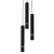Lampa sufitowa wisząca natynkowa JOKER BLACK/GOLD 3xGU10 MLP8918 Milagro 3x GU10 50-90cm Spot oprawa oświetleniowa nowoczesna Industrialna Loft nawierzchniowa metal zwis czarny czarna złoty czarno złota Inspiracje Premium