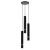 Lampa sufitowa wisząca natynkowa JOKER BLACK/GOLD 3xGU10 MLP8918 Milagro 3x GU10 50-90cm Spot oprawa oświetleniowa nowoczesna Industrialna Loft nawierzchniowa metal zwis czarny czarna złoty czarno złota Inspiracje Premium