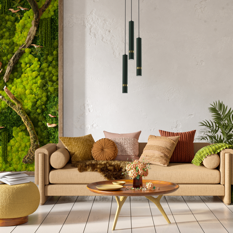 Lampa sufitowa wisząca natynkowa JOKER GREEN/GOLD 3xGU10 MLP8919 Milagro 3x GU10 50-90cm Spot oprawa oświetleniowa nowoczesna Industrialna Loft nawierzchniowa metal zwis zielony zielona złoty zielono złota Inspiracje Premium