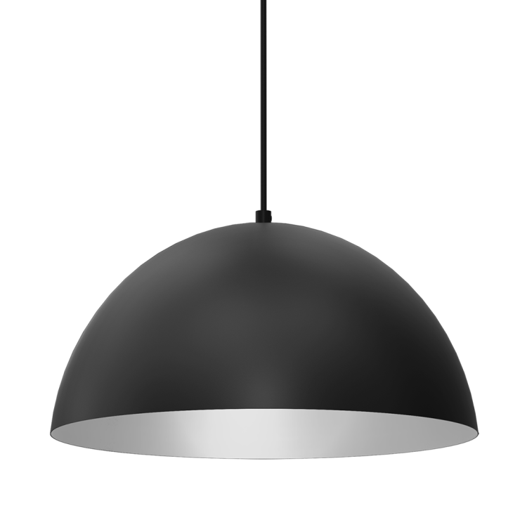 Lampa sufitowa wisząca Industrialna Loft BETA BLACK/WHITE 1xE27 35cm MLP8954 Milagro nowoczesna oprawa oświetleniowa metal żyrandol do Kuchni Jadalni nad stół blat wyspę czarny czarna biały biała czarno biała zwis Inspiracje Premium