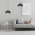 Lampa sufitowa wisząca Industrialna Loft BETA BLACK/WHITE 1xE27 35cm MLP8954 Milagro nowoczesna oprawa oświetleniowa metal żyrandol do Kuchni Jadalni nad stół blat wyspę czarny czarna biały biała czarno biała zwis Inspiracje Premium