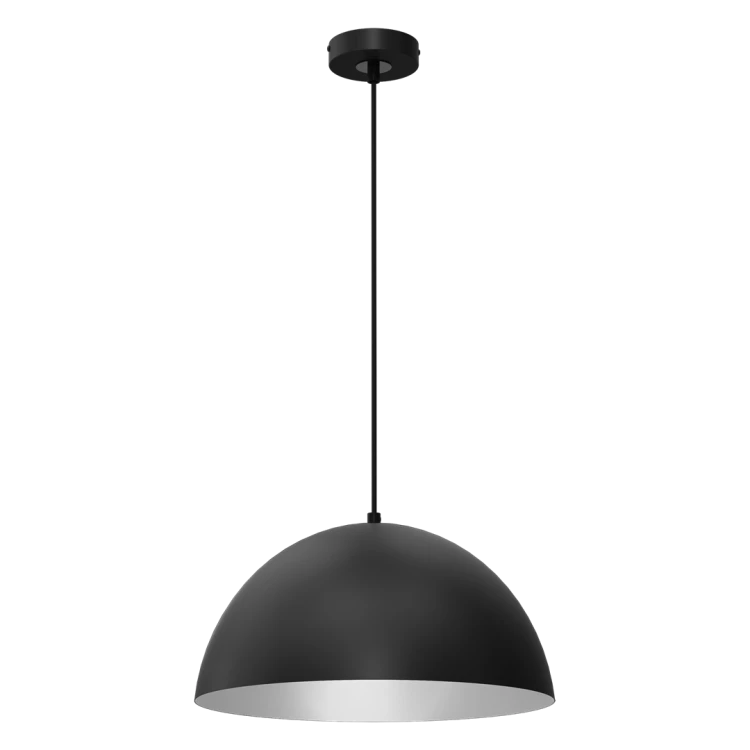 Lampa sufitowa wisząca Industrialna Loft BETA BLACK/WHITE 1xE27 35cm MLP8954 Milagro nowoczesna oprawa oświetleniowa metal żyrandol do Kuchni Jadalni nad stół blat wyspę czarny czarna biały biała czarno biała zwis Inspiracje Premium