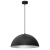 Lampa sufitowa wisząca Industrialna Loft BETA BLACK/WHITE 1xE27 45cm MLP8955 Milagro nowoczesna oprawa oświetleniowa metal żyrandol do Kuchni Jadalni nad stół blat wyspę czarny czarna biały biała czarno biała zwis Inspiracje Premium