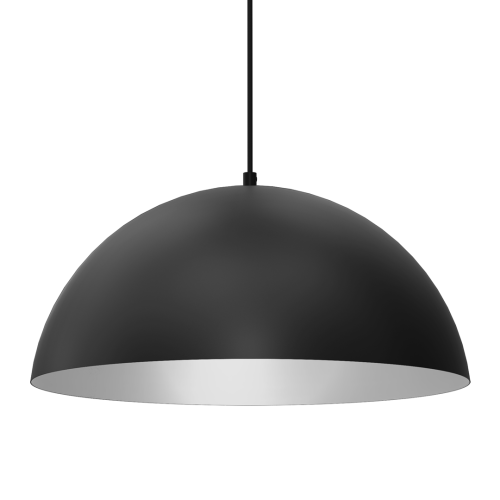 Lampa sufitowa wisząca Industrialna Loft BETA BLACK/WHITE 1xE27 45cm MLP8955 Milagro nowoczesna oprawa oświetleniowa metal żyrandol do Kuchni Jadalni nad stół blat wyspę czarny czarna biały biała czarno biała zwis Inspiracje Premium