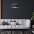 Lampa sufitowa wisząca Industrialna Loft BETA BLACK/WHITE 1xE27 45cm MLP8955 Milagro nowoczesna oprawa oświetleniowa metal żyrandol do Kuchni Jadalni nad stół blat wyspę czarny czarna biały biała czarno biała zwis Inspiracje Premium
