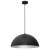 Lampa sufitowa wisząca Industrialna Loft BETA BLACK/WHITE 1xE27 45cm MLP8955 Milagro nowoczesna oprawa oświetleniowa metal żyrandol do Kuchni Jadalni nad stół blat wyspę czarny czarna biały biała czarno biała zwis Inspiracje Premium
