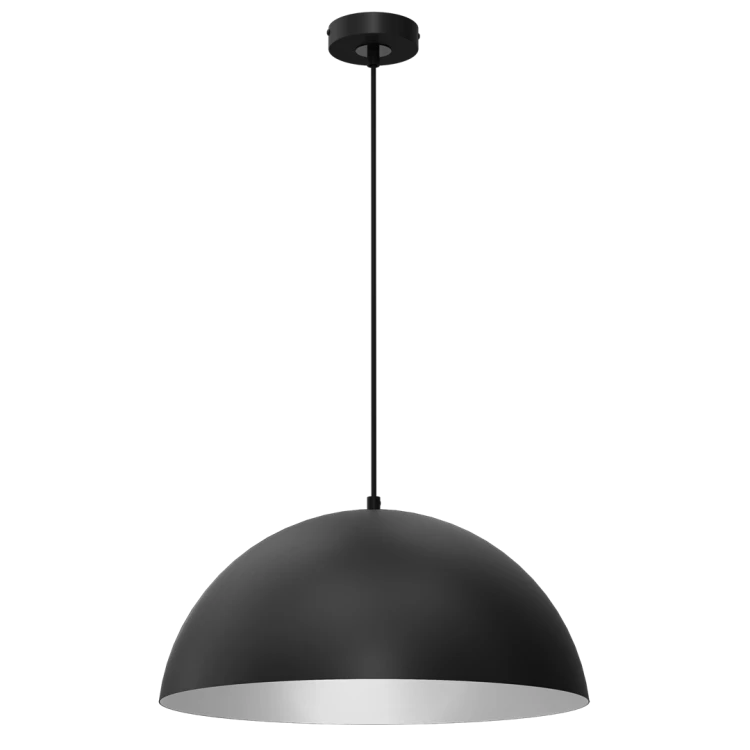 Lampa sufitowa wisząca Industrialna Loft BETA BLACK/WHITE 1xE27 45cm MLP8955 Milagro nowoczesna oprawa oświetleniowa metal żyrandol do Kuchni Jadalni nad stół blat wyspę czarny czarna biały biała czarno biała zwis Inspiracje Premium