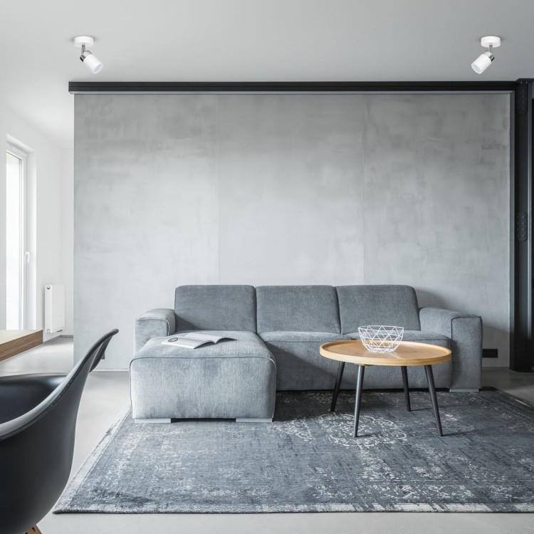 Lampa ścienno-sufitowa Kinkiet Industrialny Spot JOKER WHITE/CHROME 1xGU10 MLP898 Milagro 1x GU10 Loft nowoczesny metalowy sufitowa ścienna biały biała chrom pojedynczy Inspiracje Premium