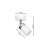 Lampa ścienno-sufitowa Kinkiet Industrialny Spot JOKER WHITE/CHROME 1xGU10 MLP898 Milagro 1x GU10 Loft nowoczesny metalowy sufitowa ścienna biały biała chrom pojedynczy Inspiracje Premium