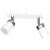 Lampa sufitowa listwa natynkowa JOKER WHITE/CHROME 2xGU10 MLP899 Milagro 2x GU10 24cm Spot oprawa oświetleniowa nowoczesna ścienna Industrialna Loft nawierzchniowa metal biały biała chrom Inspiracje Premium