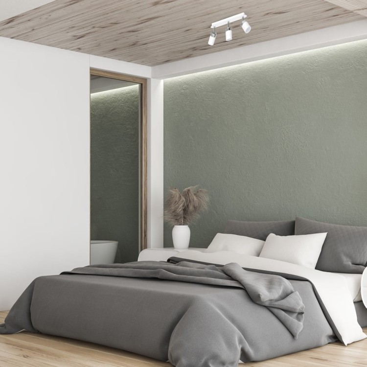 Lampa sufitowa listwa natynkowa JOKER WHITE/CHROME 3xGU10 MLP900 Milagro 3x GU10 34cm Spot oprawa oświetleniowa nowoczesna ścienna Industrialna Loft nawierzchniowa metal biały biała chrom Inspiracje Premium