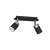 Lampa sufitowa listwa natynkowa JOKER BLACK/CHROME 2xGU10 MLP911 Milagro 2x GU10 24cm Spot oprawa oświetleniowa nowoczesna ścienna Industrialna Loft nawierzchniowa metal czarny czarna Inspiracje Premium