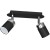 Lampa sufitowa listwa natynkowa JOKER BLACK/CHROME 2xGU10 MLP911 Milagro 2x GU10 24cm Spot oprawa oświetleniowa nowoczesna ścienna Industrialna Loft nawierzchniowa metal czarny czarna Inspiracje Premium