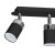 Lampa sufitowa listwa natynkowa JOKER BLACK/CHROME 3xGU10 MLP912 Milagro 3x GU10 34cm Spot oprawa oświetleniowa nowoczesna ścienna Industrialna Loft nawierzchniowa metal czarny czarna chrom Inspiracje Premium