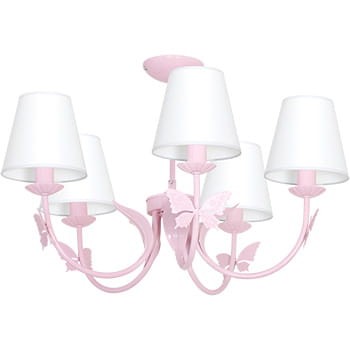Żyrandol ALICE PINK 5xE14 MLP964 Milagro