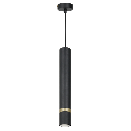 Lampa sufitowa wisząca natynkowa JOKER SATIN GOLD 1xGU10 MLP9667 Milagro 1x GU10 50-90cm Spot oprawa oświetleniowa nowoczesna Industrialna Loft nawierzchniowa metal zwis czarny czarna złoty czarno złota satynowa Inspiracje Premium