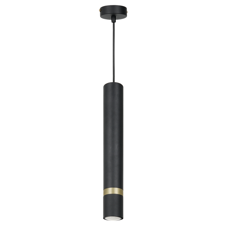 Lampa sufitowa wisząca natynkowa JOKER SATIN GOLD 1xGU10 MLP9667 Milagro 1x GU10 50-90cm Spot oprawa oświetleniowa nowoczesna Industrialna Loft nawierzchniowa metal zwis czarny czarna złoty czarno złota satynowa Inspiracje Premium