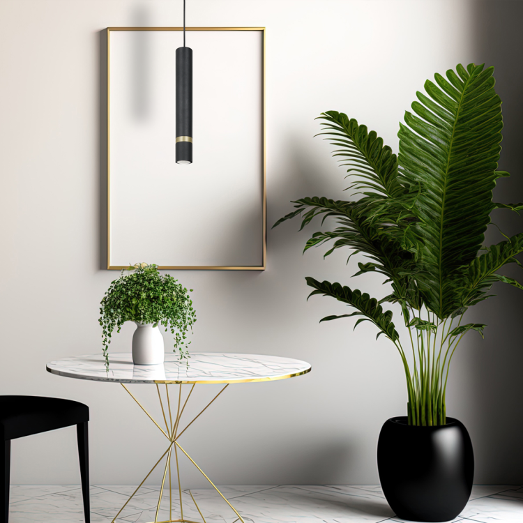 Lampa sufitowa wisząca natynkowa JOKER SATIN GOLD 1xGU10 MLP9667 Milagro 1x GU10 50-90cm Spot oprawa oświetleniowa nowoczesna Industrialna Loft nawierzchniowa metal zwis czarny czarna złoty czarno złota satynowa Inspiracje Premium