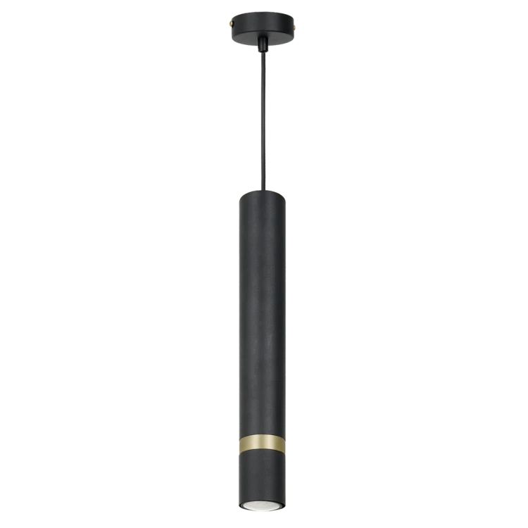 Lampa sufitowa wisząca natynkowa JOKER SATIN GOLD 1xGU10 MLP9667 Milagro 1x GU10 50-90cm Spot oprawa oświetleniowa nowoczesna Industrialna Loft nawierzchniowa metal zwis czarny czarna złoty czarno złota satynowa Inspiracje Premium