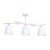 Żyrandol ALICE PINK 3xE14 MLP979 Milagro
