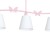 Żyrandol ALICE PINK 3xE14 MLP979 Milagro