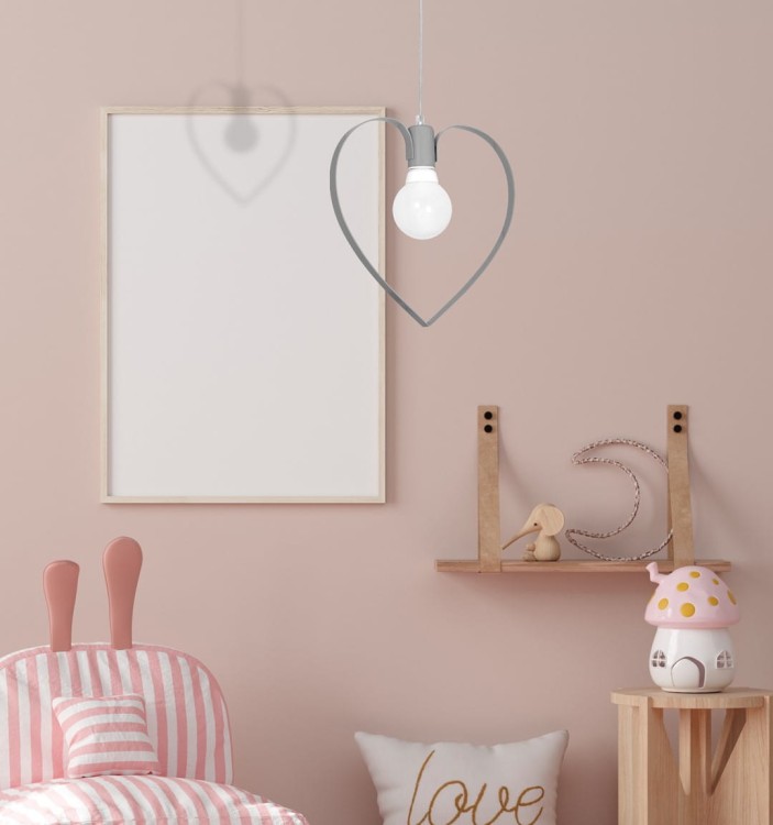 Lampa wisząca AMORE GREY 1xE27 MLP9822 Milagro