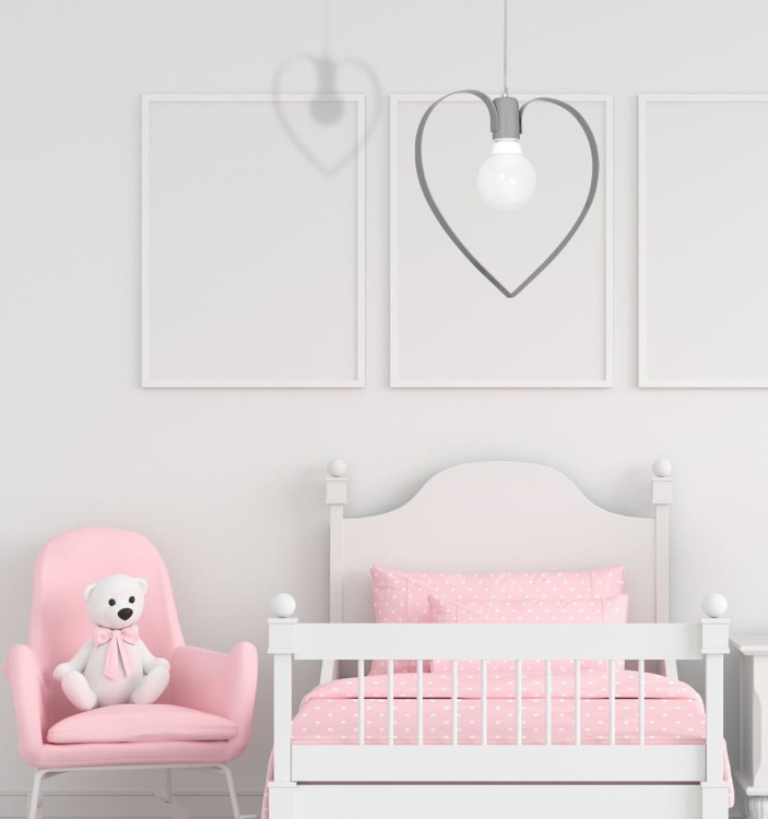 Lampa wisząca AMORE GREY 1xE27 MLP9822 Milagro