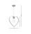 Lampa wisząca AMORE GREY 1xE27 MLP9822 Milagro
