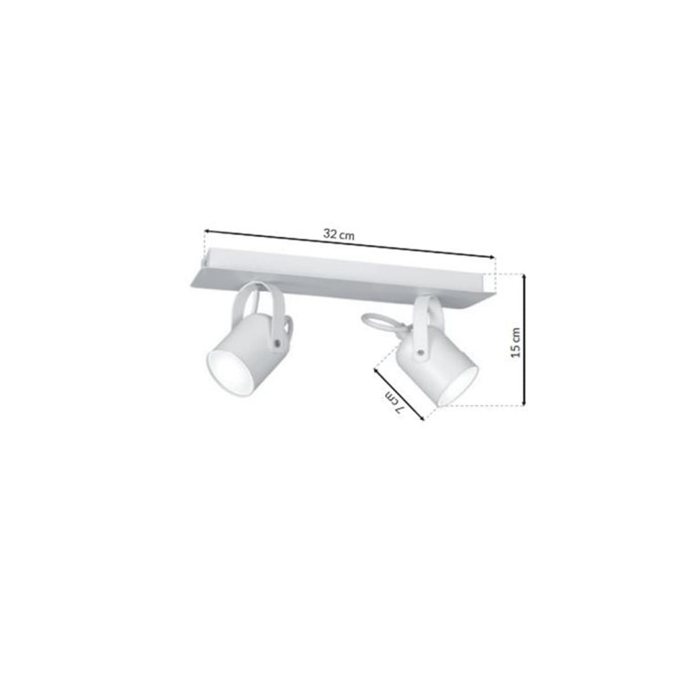 Lampa sufitowa PICO WHITE 2xGU10 MLP990 Milagro