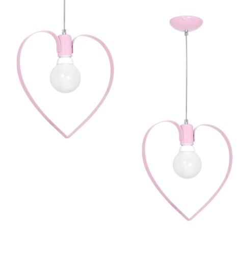 Lampa wisząca AMORE PINK 1xE27 MLP9953 Milagro