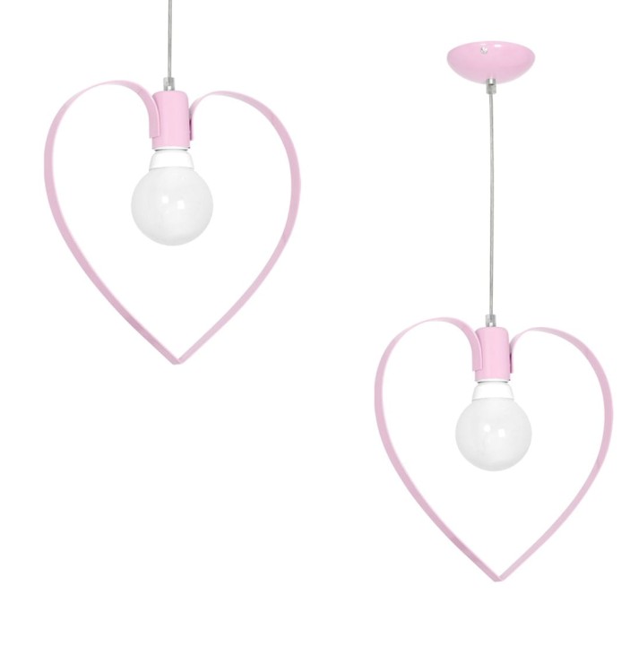 Lampa wisząca AMORE PINK 1xE27 MLP9953 Milagro