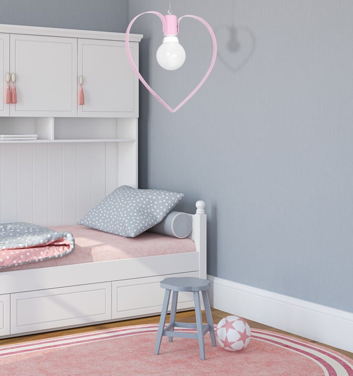 Lampa wisząca AMORE PINK 1xE27 MLP9953 Milagro