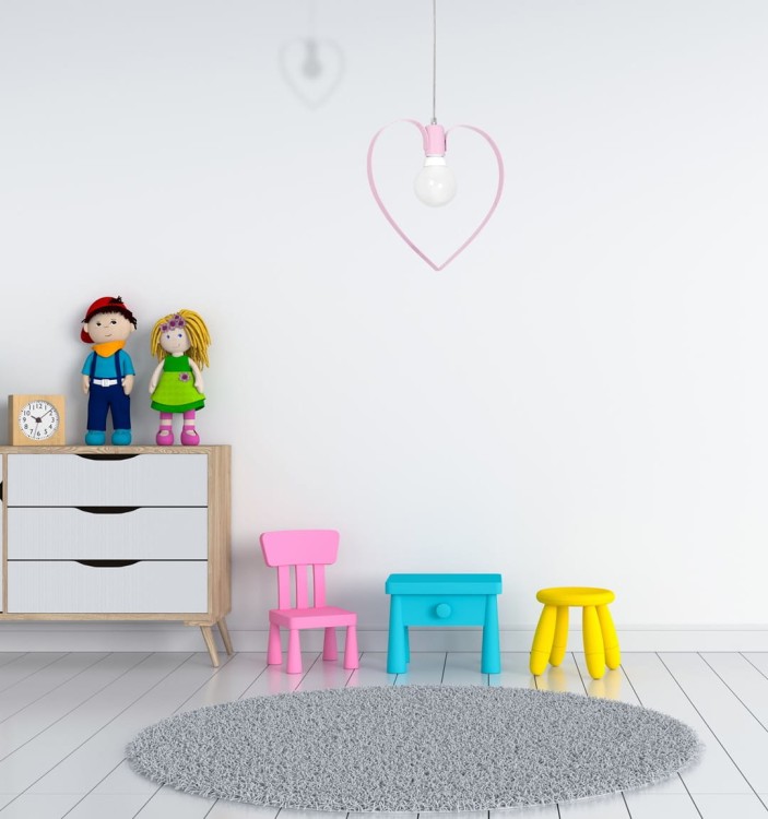 Lampa wisząca AMORE PINK 1xE27 MLP9953 Milagro