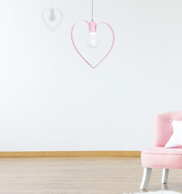 Lampa wisząca AMORE PINK 1xE27 MLP9953 Milagro
