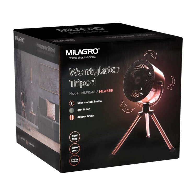 Wentylator stojący EKO-LIGHT 10" Tripod Gun MLW542 Eko-Light