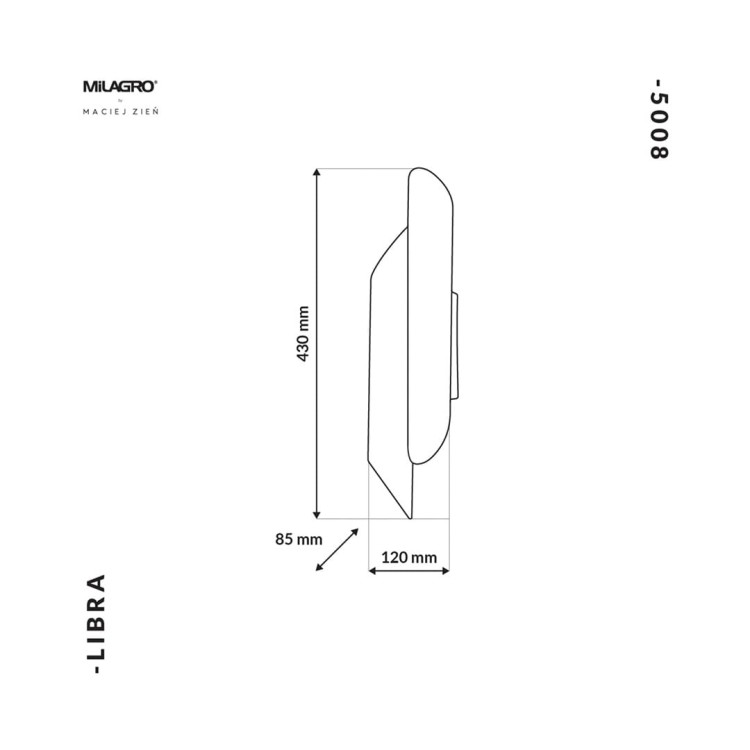 Kinkiet LIBRA 4xE14 MZ5008 Milagro
