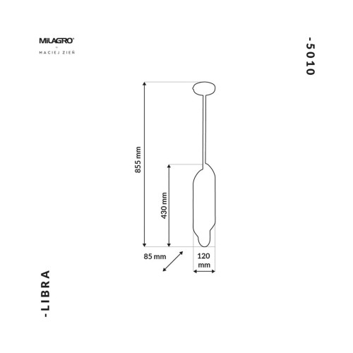 Lampa Wisząca LIBRA 6xE14 MZ5010 Milagro