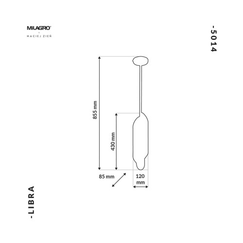 Lampa Wisząca LIBRA 6xE14 MZ5014 Milagro