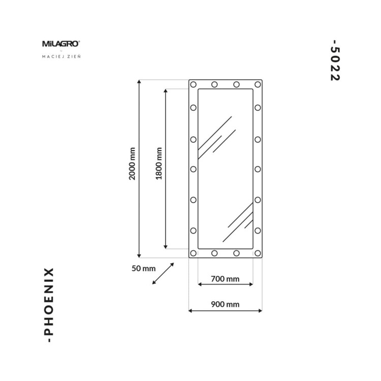 Lustro PHOENIX 18xE14 MZ5022 Milagro