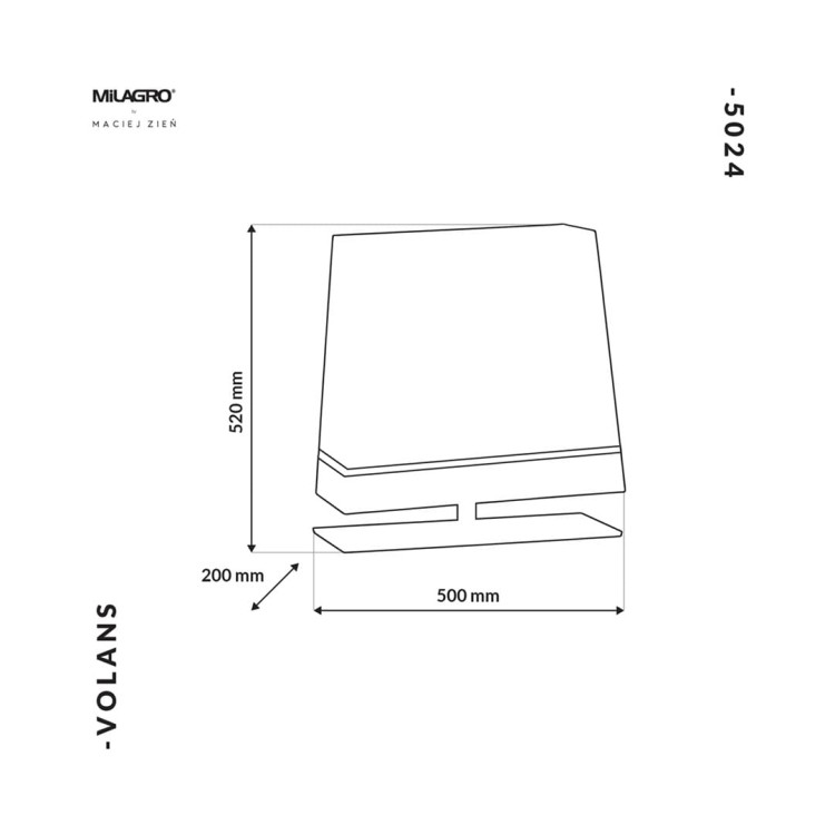 Lampa Stojąca VOLANS 1xE27 MZ5024 Milagro