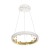 Lampa sufitowa wisząca okrąg koło Industrialna Loft CASSIOPEIA 9xE14 MZ5035 Milagro by Maciej Zień 9x E14 70cm nowoczesna oprawa oświetleniowa okrągła metal żyrandol biały biała biało złoty zwis Inspiracje Premium