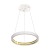 Lampa sufitowa wisząca okrąg koło Industrialna Loft CASSIOPEIA 8,5W LED MZ5039 Milagro by Maciej Zień 3000K 70cm nowoczesna oprawa oświetleniowa okrągła metal żyrandol biały biała biało złota zwis Inspiracje Premium