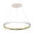 Lampa sufitowa wisząca okrąg koło Industrialna Loft CASSIOPEIA 14W LED MZ5040 Milagro by Maciej Zień 3000K 115cm nowoczesna oprawa oświetleniowa okrągła metal żyrandol biały biała zwis Inspiracje Premium