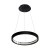Lampa sufitowa wisząca okrąg koło Industrialna Loft CASSIOPEIA 8,5W LED MZ5043 Milagro by Maciej Zień 3000K 70cm nowoczesna oprawa oświetleniowa okrągła metal żyrandol czarny czarna zwis Inspiracje Premium
