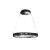 Lampa sufitowa wisząca okrąg koło Industrialna Loft CASSIOPEIA 8,5W LED MZ5043 Milagro by Maciej Zień 3000K 70cm nowoczesna oprawa oświetleniowa okrągła metal żyrandol czarny czarna zwis Inspiracje Premium
