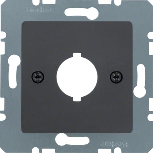 B.Kwadrat/K.1 Płytka czołowa O 18,8 mm gn. wyrów. potencjału 1-kr, ant 14311606 HAGER BERKER