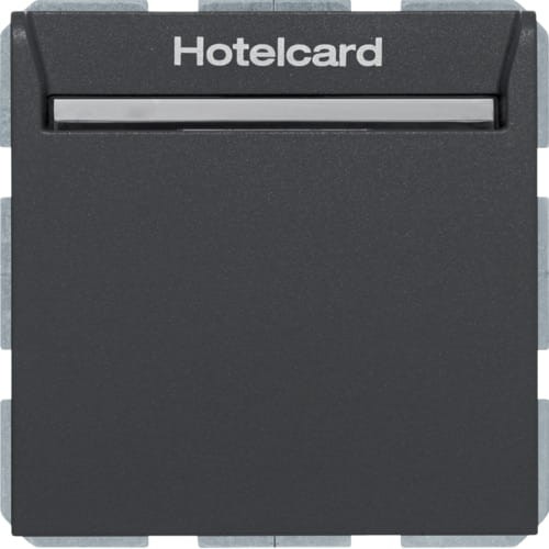 B.Kwadrat/B.3/B.7 Łącznik przekaźnikowy na kartę hotelową, antracyt, mat 16409906 HAGER BERKER